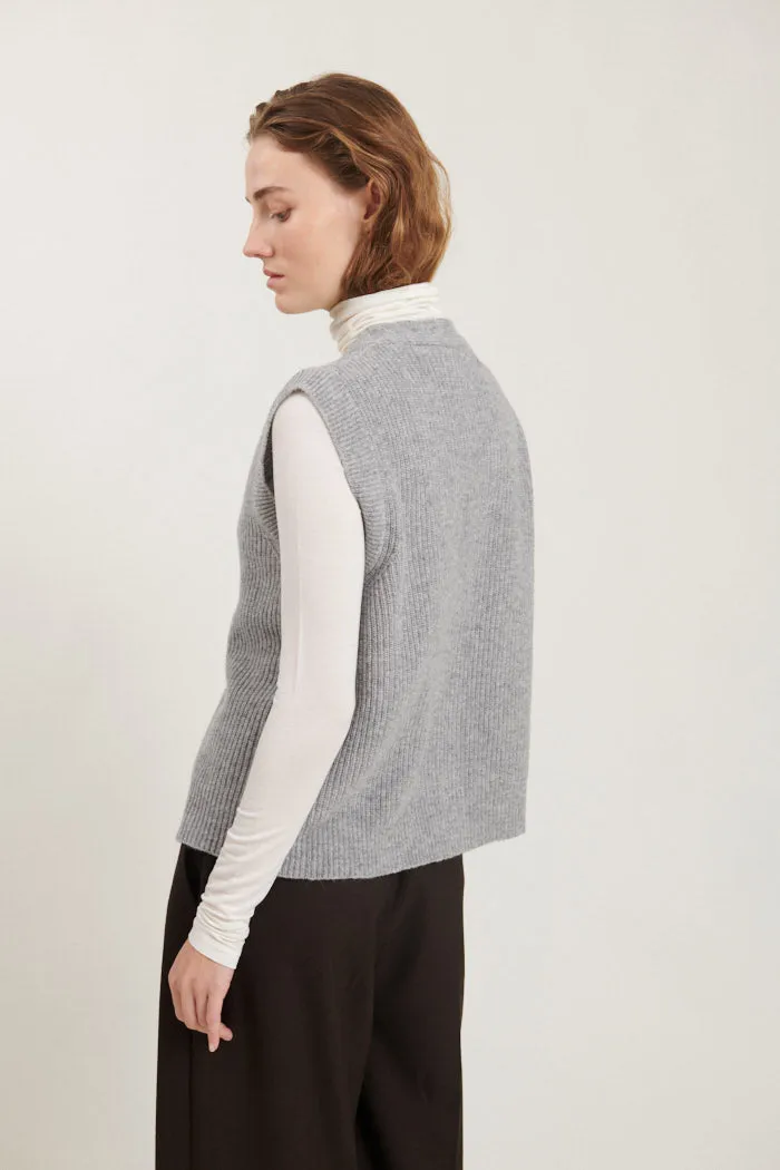 Lise Vest - Light Grey Mel.