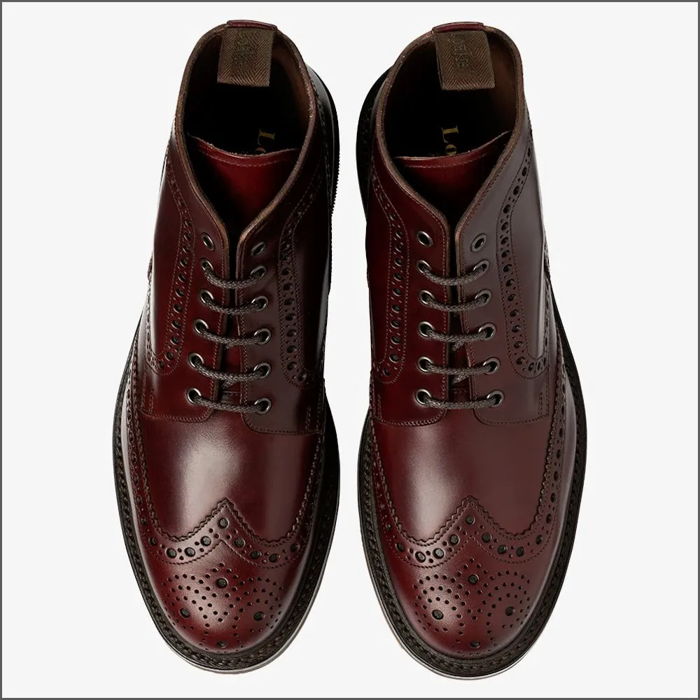 Loake Bedale Burgundy Brogue Boots*