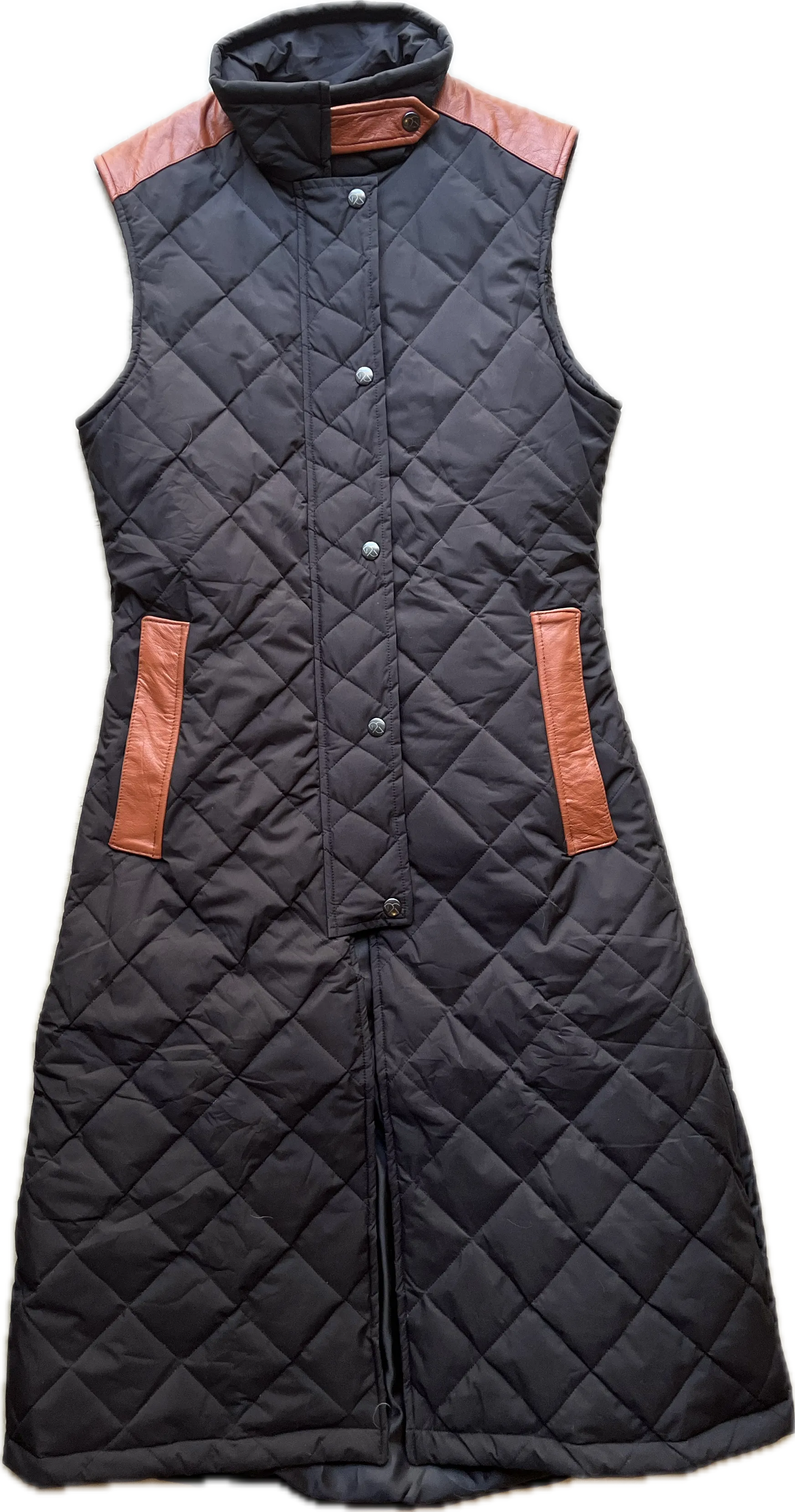 MALIN VEST LONG - black