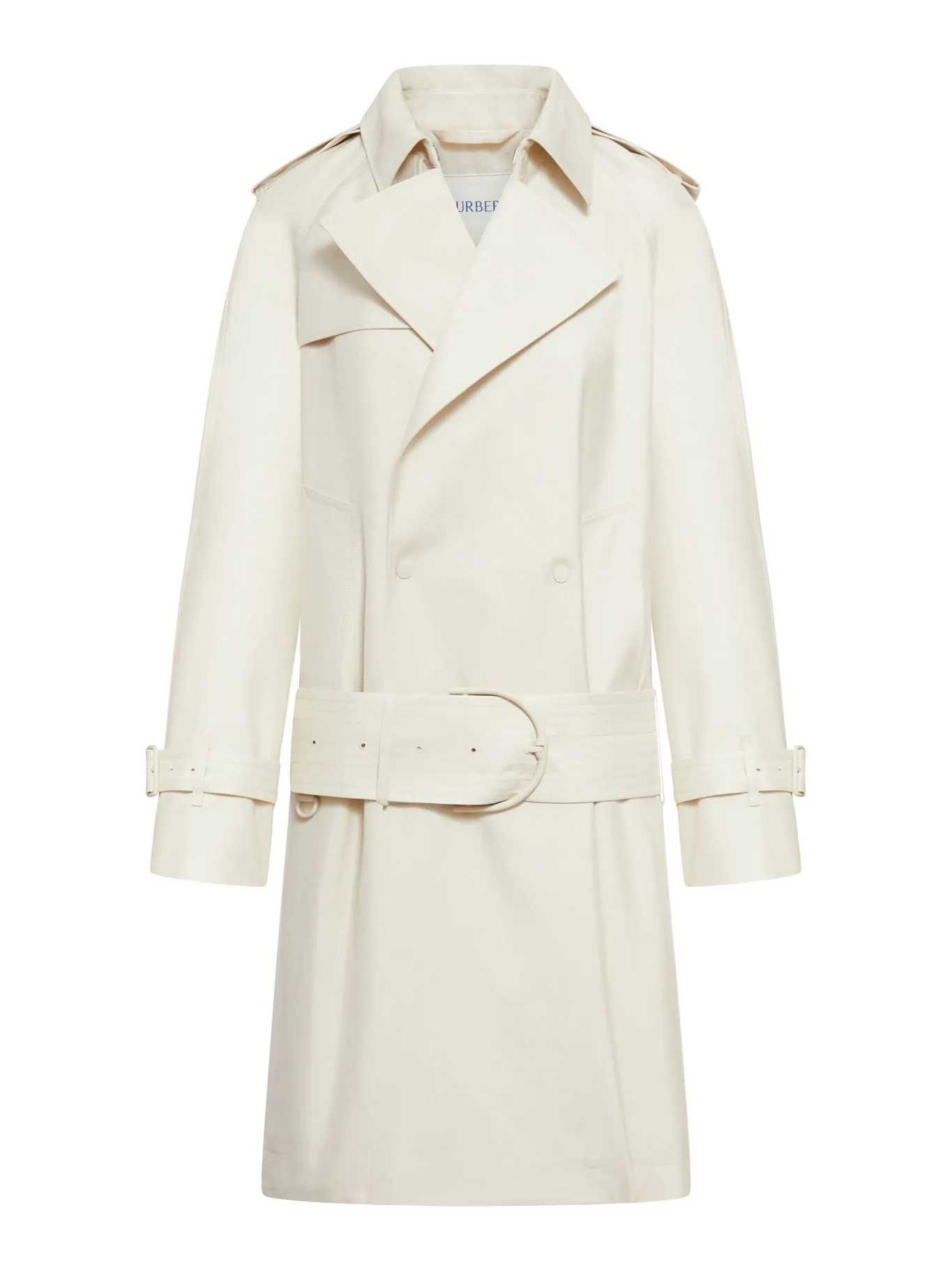 Medium trench coat in silk blend