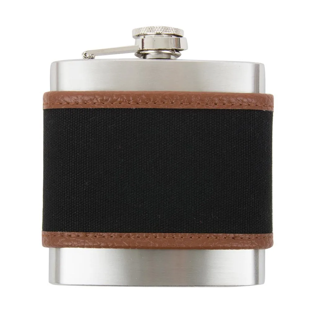 Mens Canvas Flask