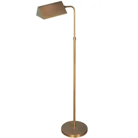 Mid-Century Modern Adjustable Brass Floor Lamp