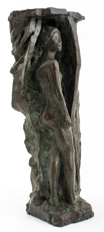 Mid-Century Modern Nude Figure Bronze Sculpture