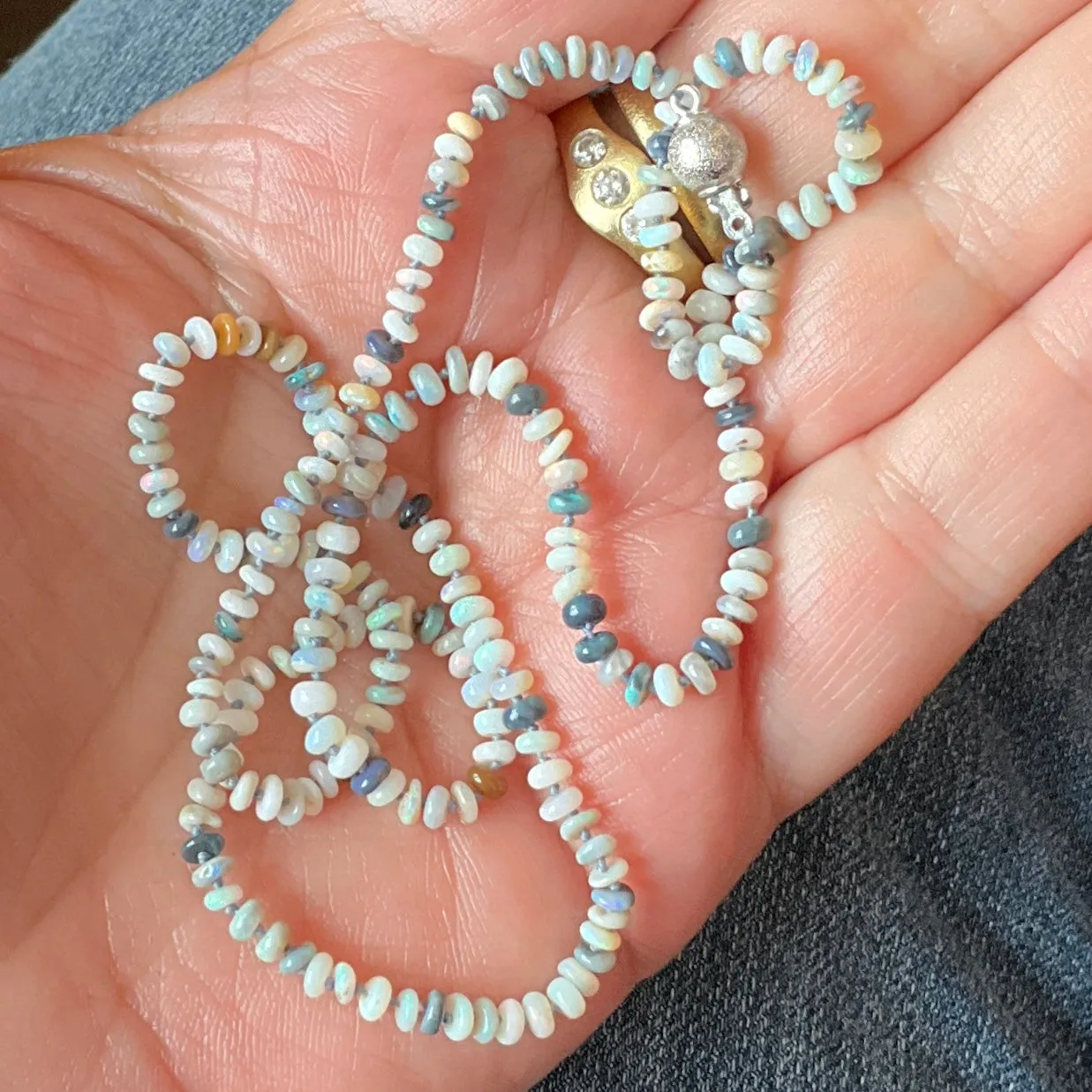 Mini Australian Opal Necklace