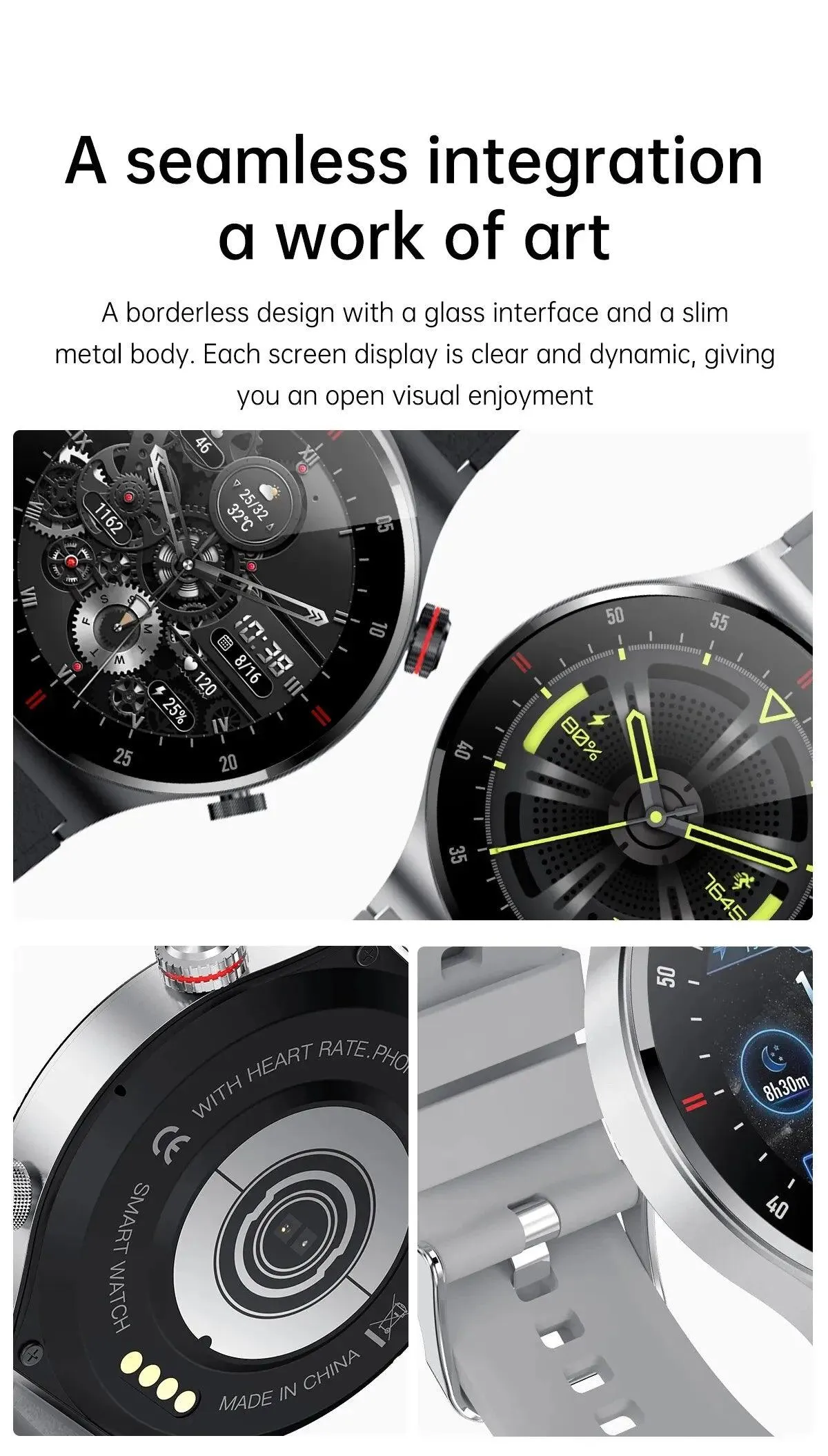 MSW129 Men's Smartwatch - Sports Waterproof for iOS and Android