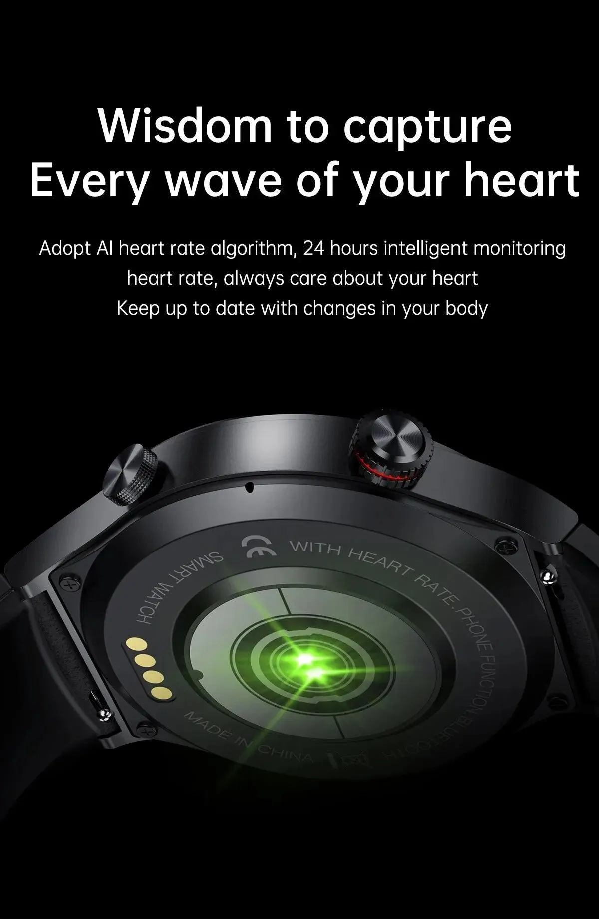 MSW129 Men's Smartwatch - Sports Waterproof for iOS and Android