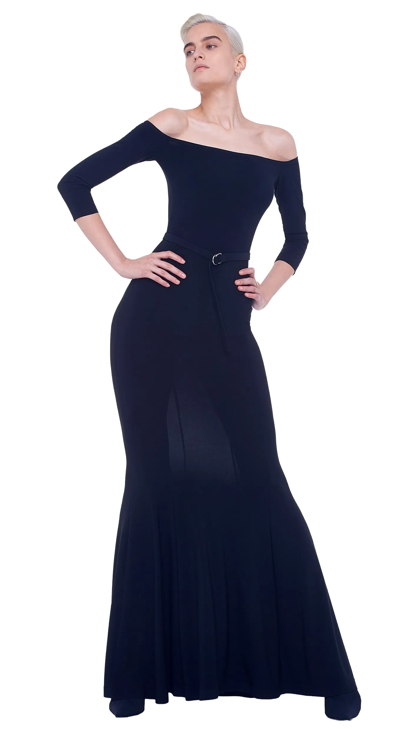 Norma Kamali OFF SHOULDER FISHTAIL GOWN