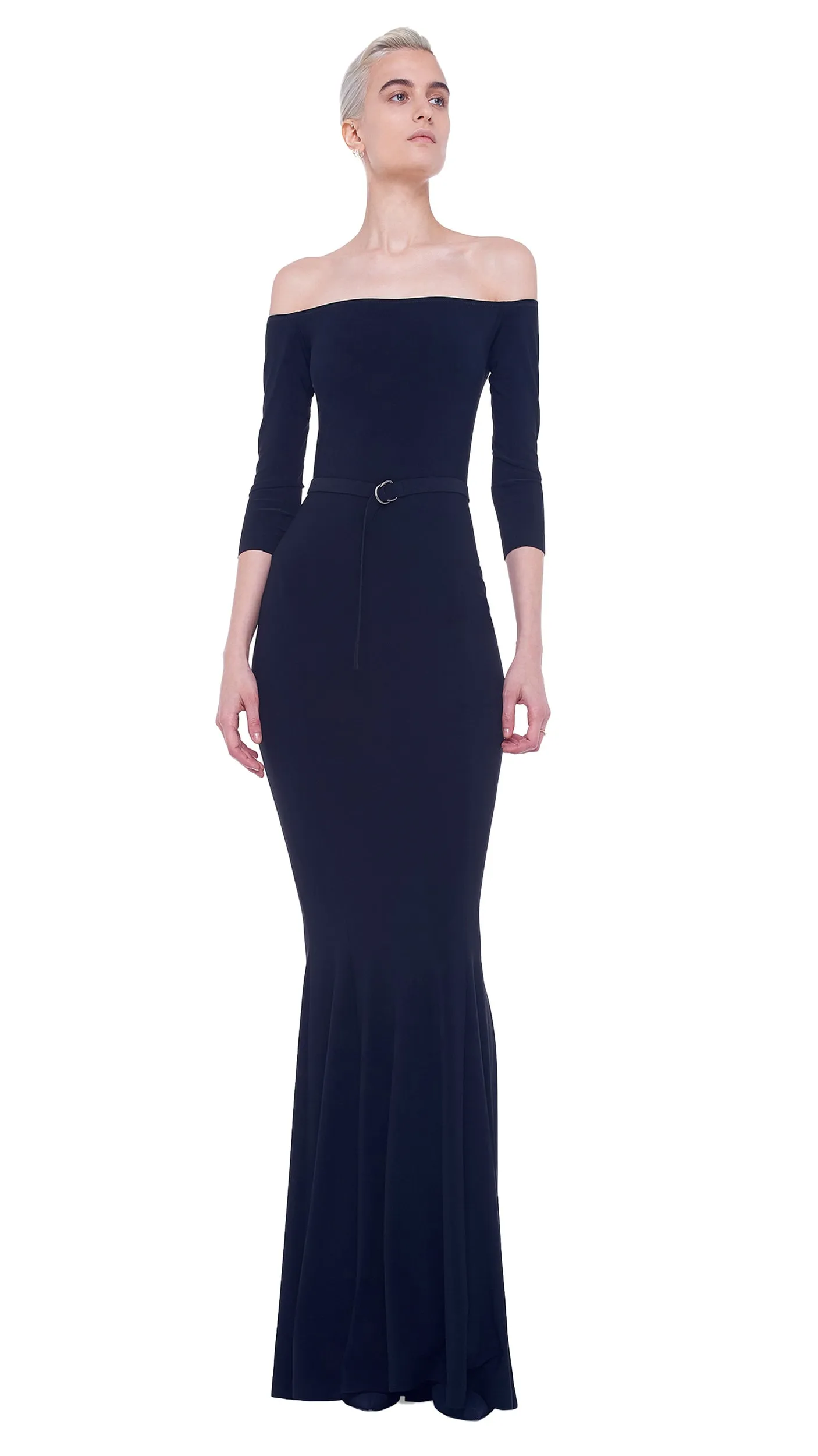 Norma Kamali OFF SHOULDER FISHTAIL GOWN