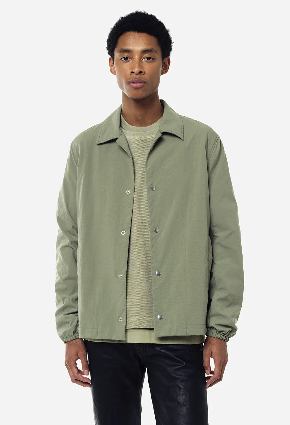 Nylon Coach's Jacket / Sage