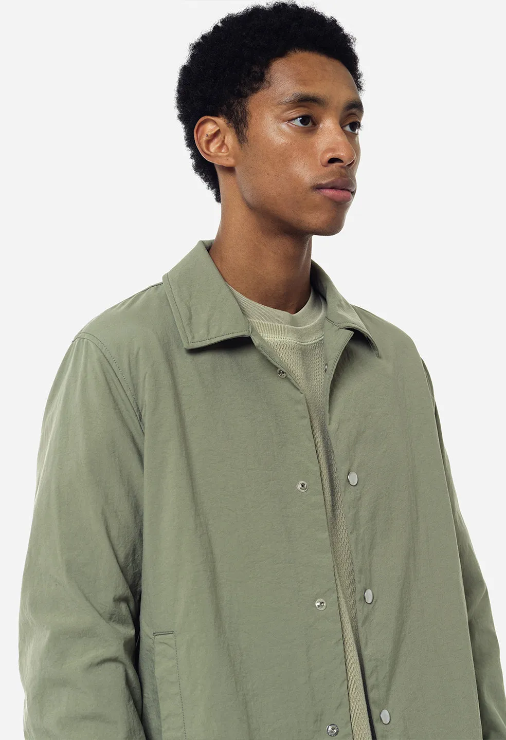 Nylon Coach's Jacket / Sage