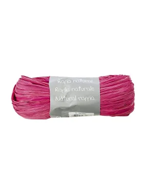 Pink Natural Raffia Ball