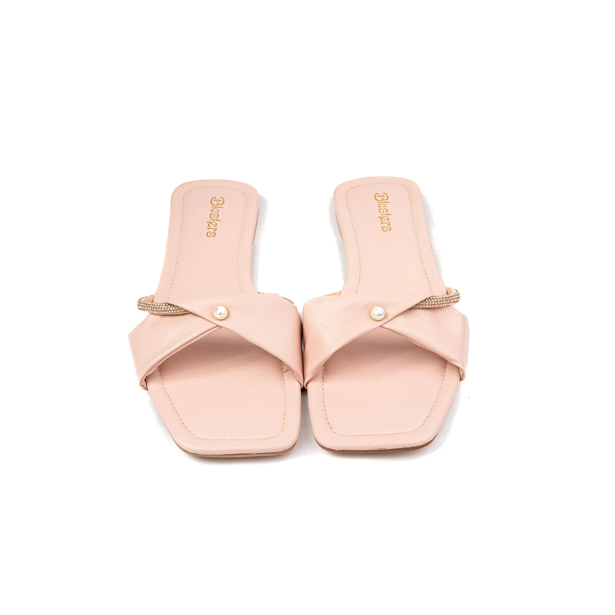 Pink Stud Strip Slides