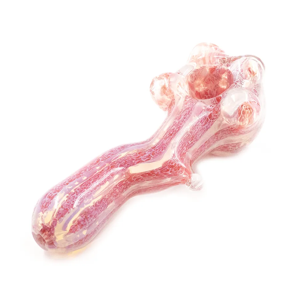 Plumbus Bent Glass Pipe - Pink