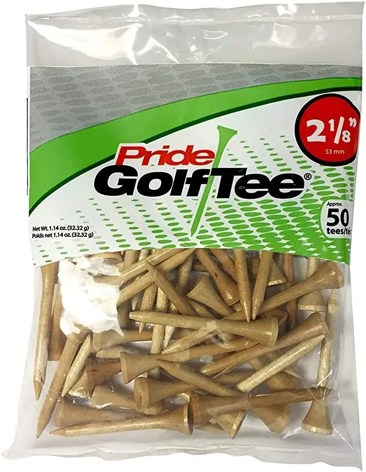 Pride Sports Wood Golf Tees - 2.125