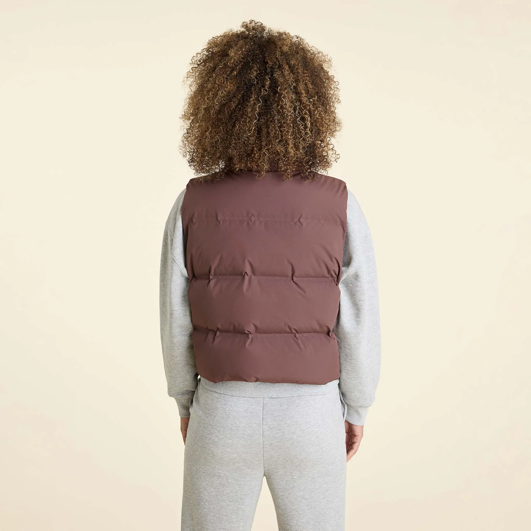 Puffer Vest | Coffee