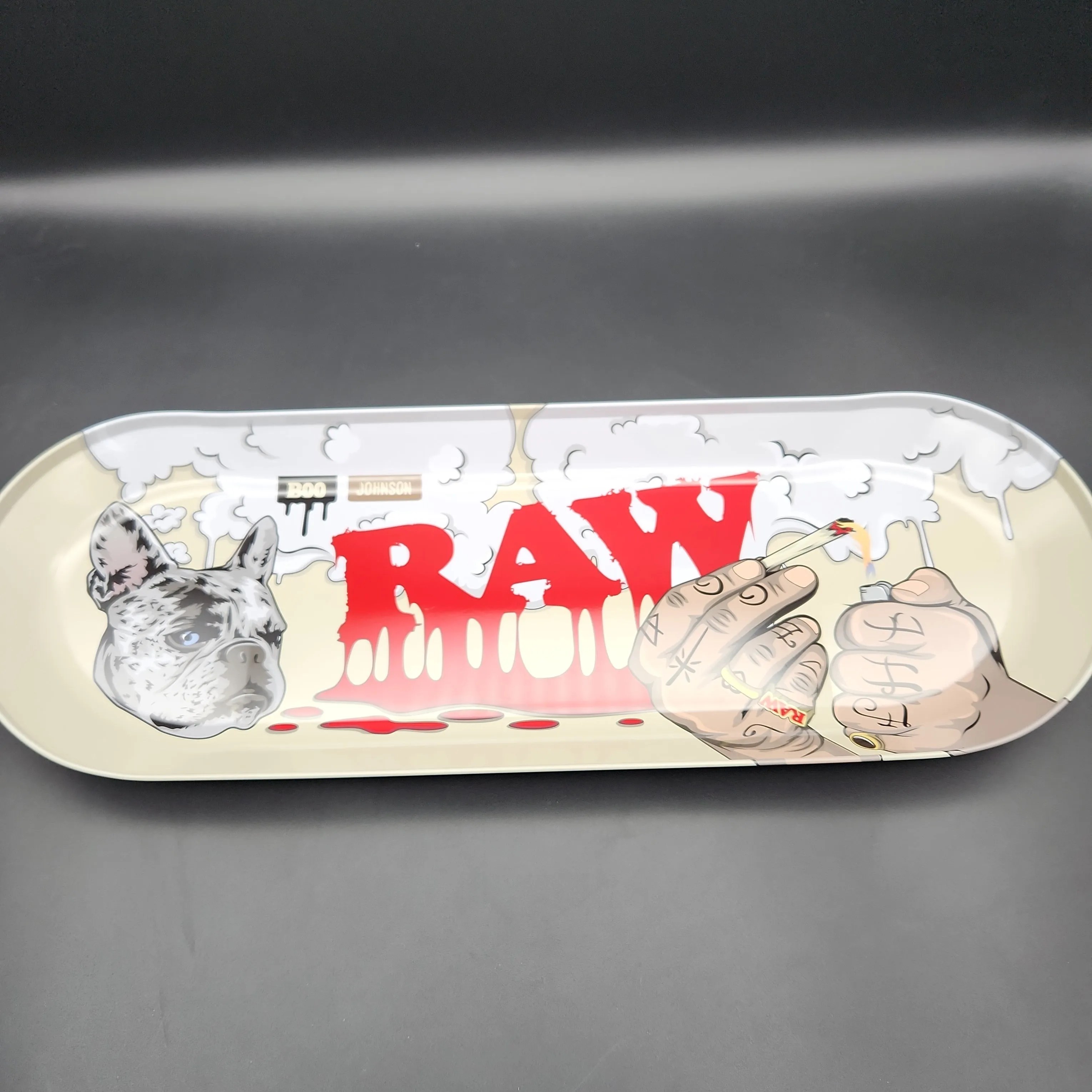 RAW X Boo Johnson Skate Deck Rolling Tray