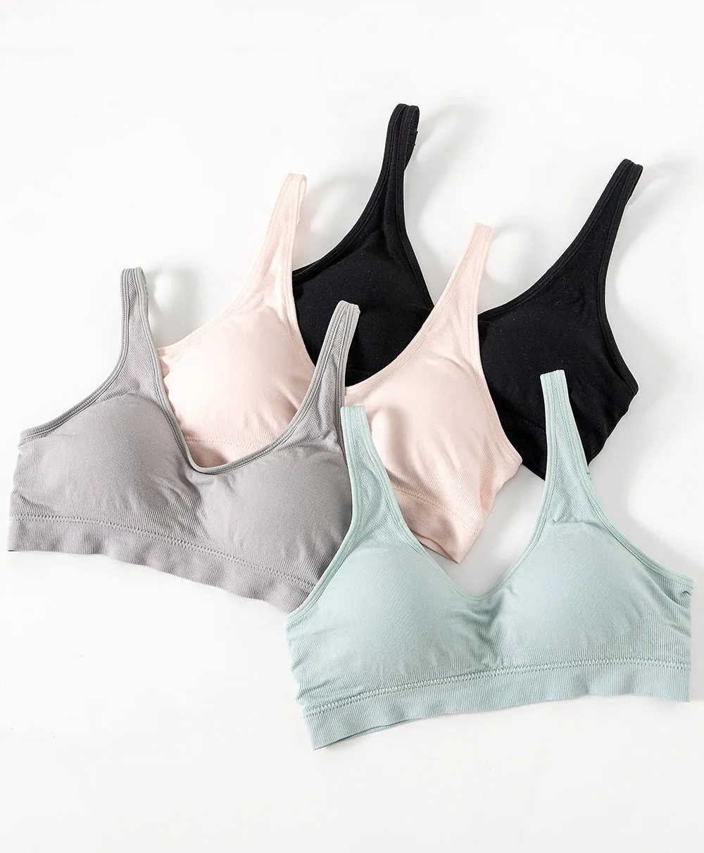 Real Comfy Seamless Wireless Bralette with Back hook