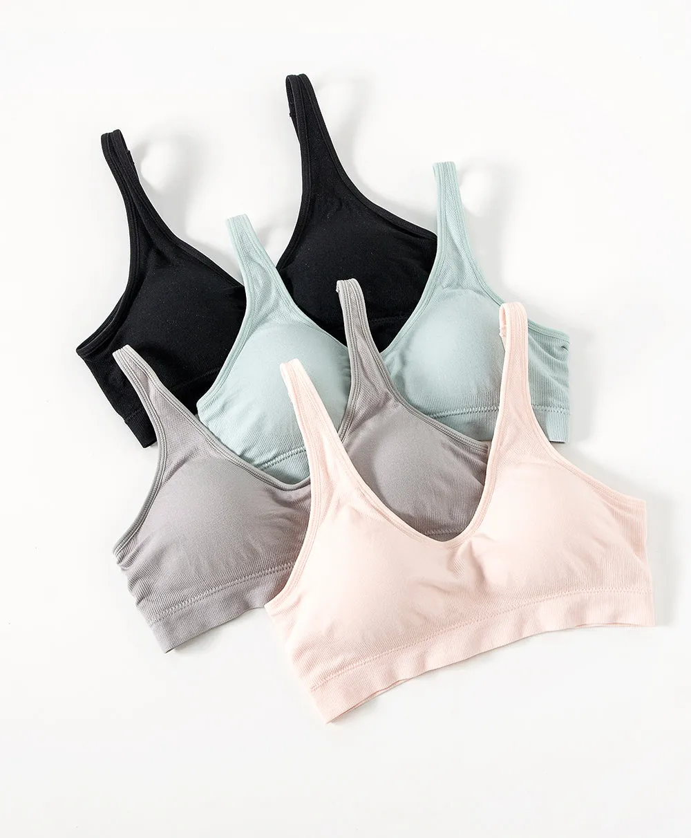 Real Comfy Seamless Wireless Bralette with Back hook