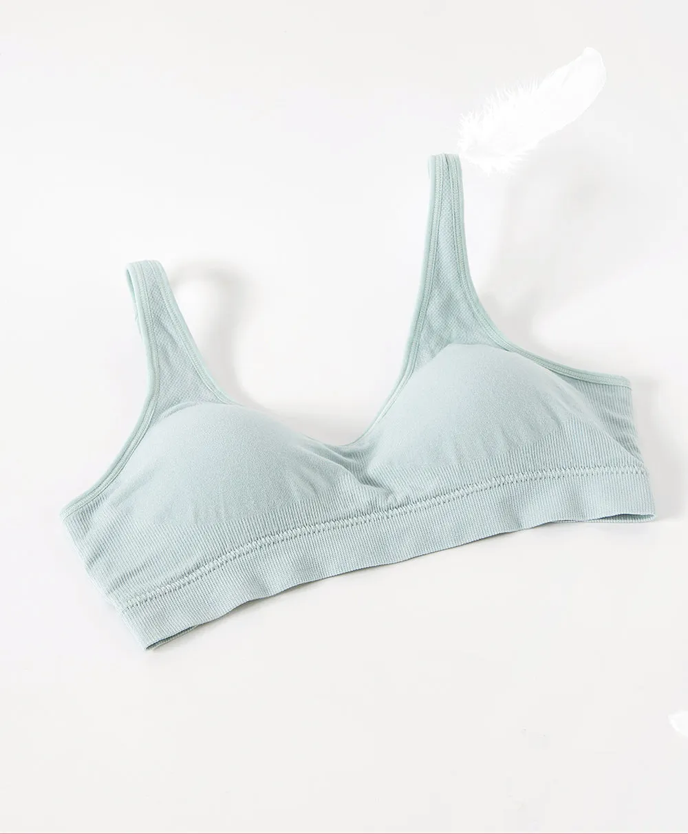 Real Comfy Seamless Wireless Bralette with Back hook