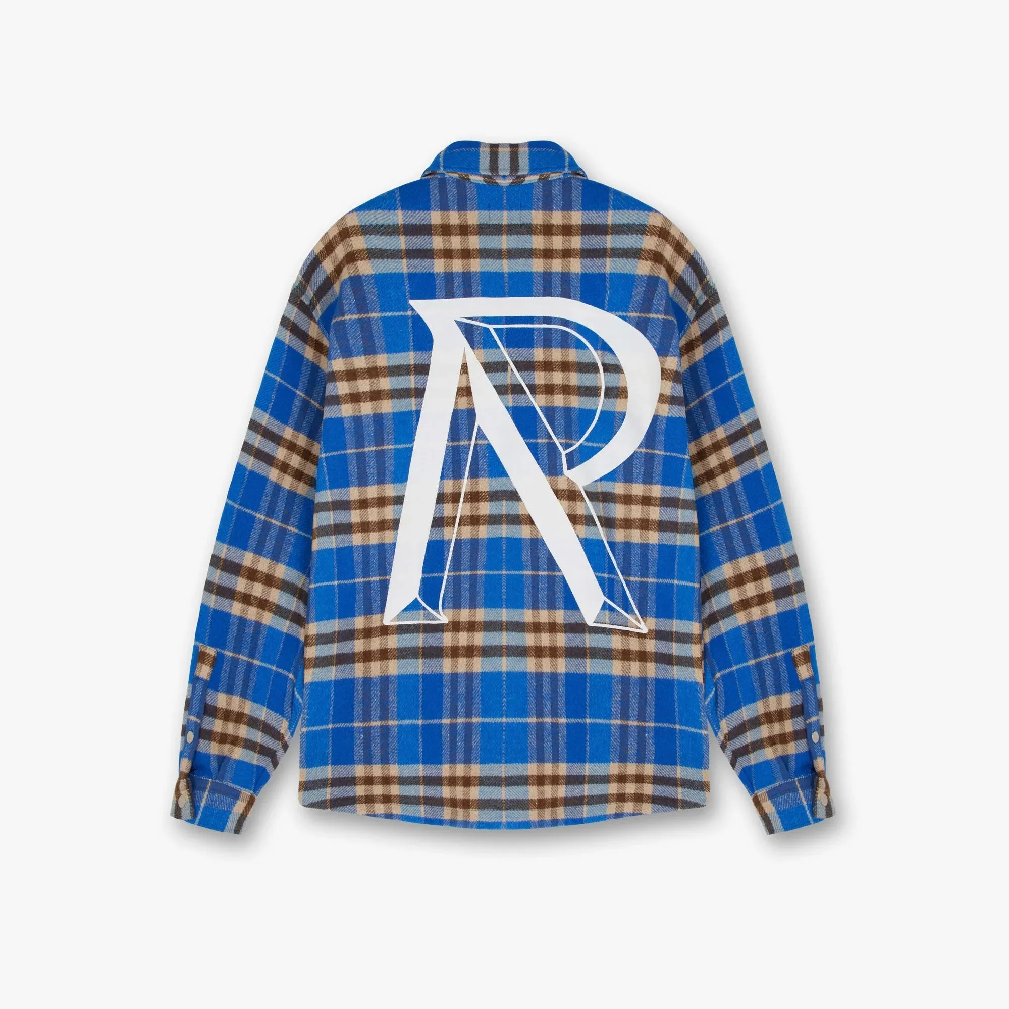 Represent Heavyweight Initial Cobalt Flannel Shirt