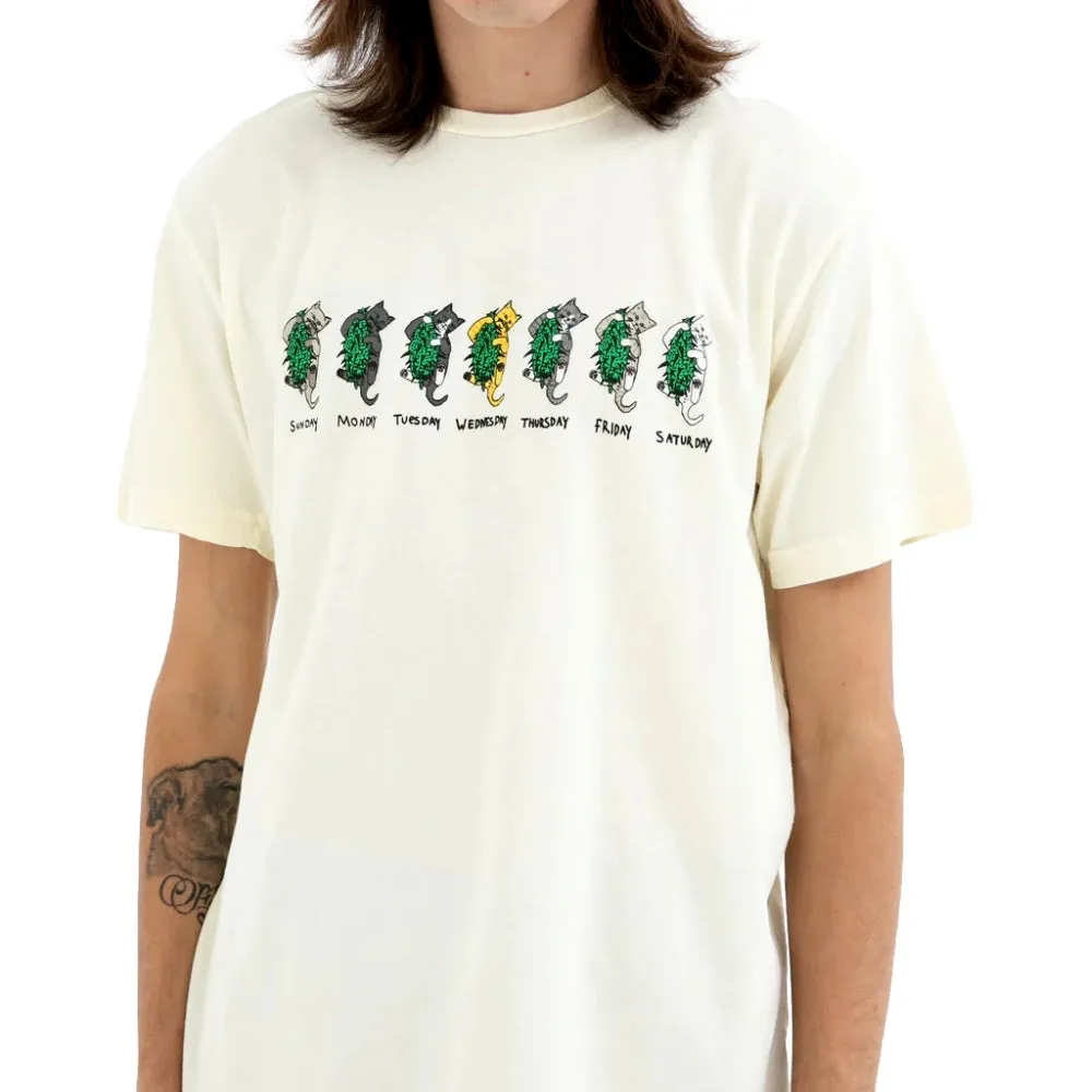 RIPNDIP DAYS OF THE WEEK TEE-NATURAL