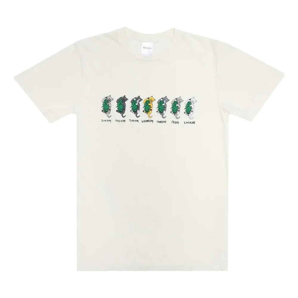 RIPNDIP DAYS OF THE WEEK TEE-NATURAL