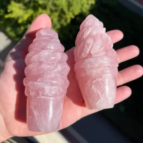 Rose Quartz Ice Cream Cones