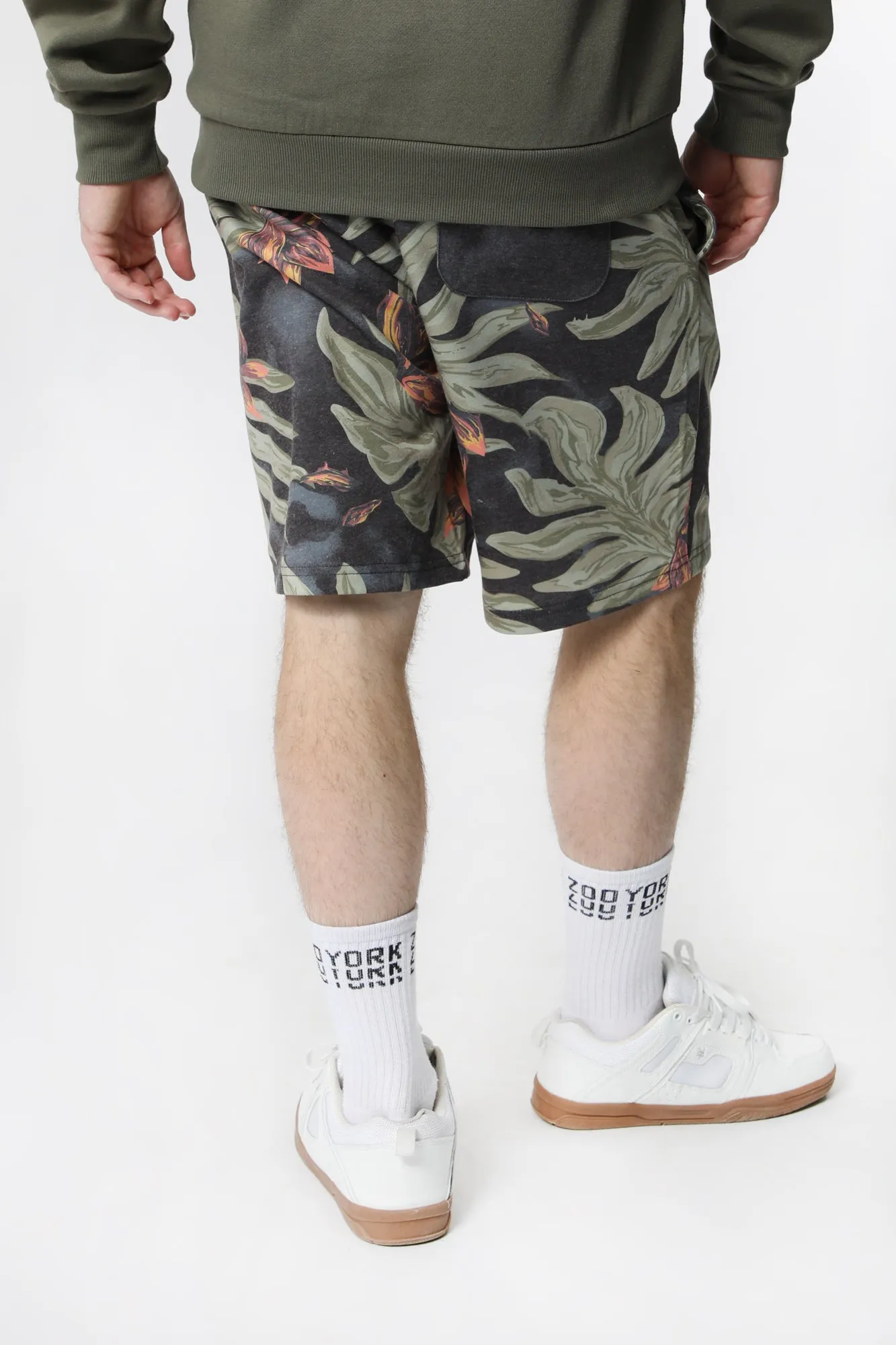 Short En Molleton Motif Tropical Zoo York Homme