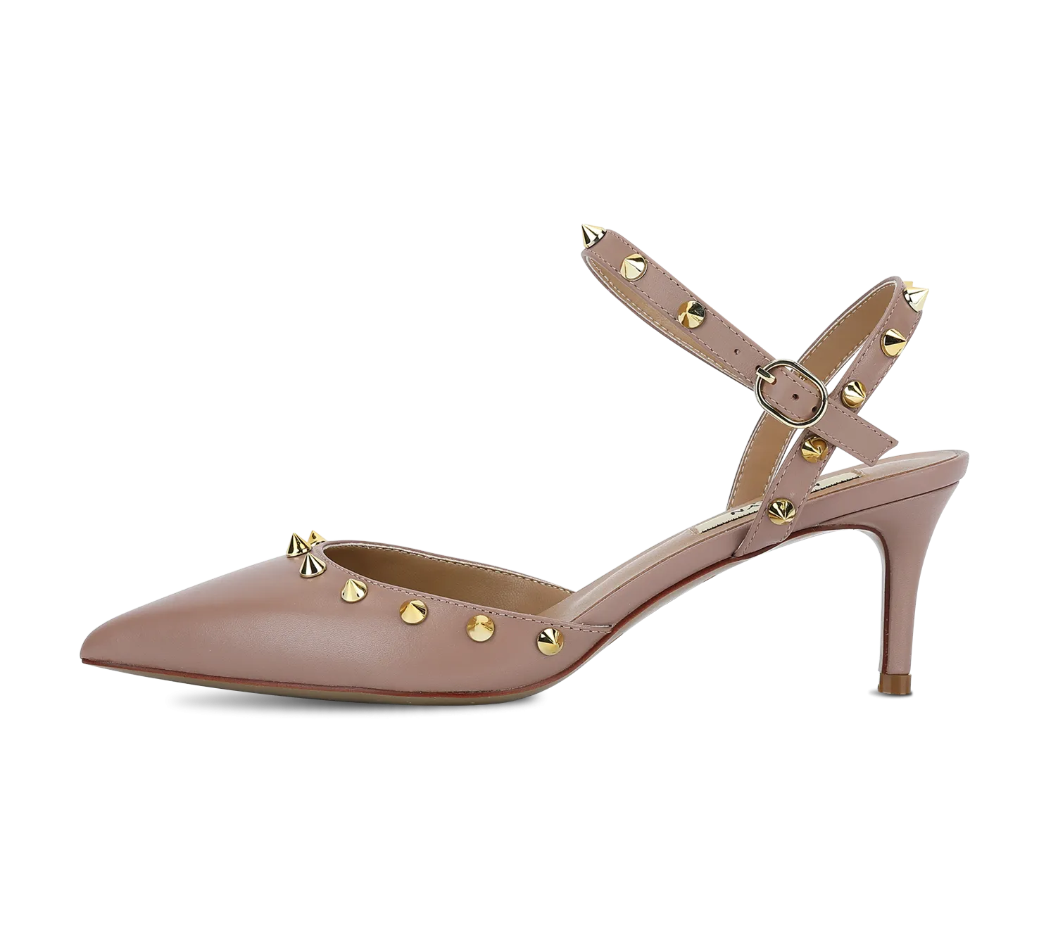 Studded Mid Heel Slingbacks