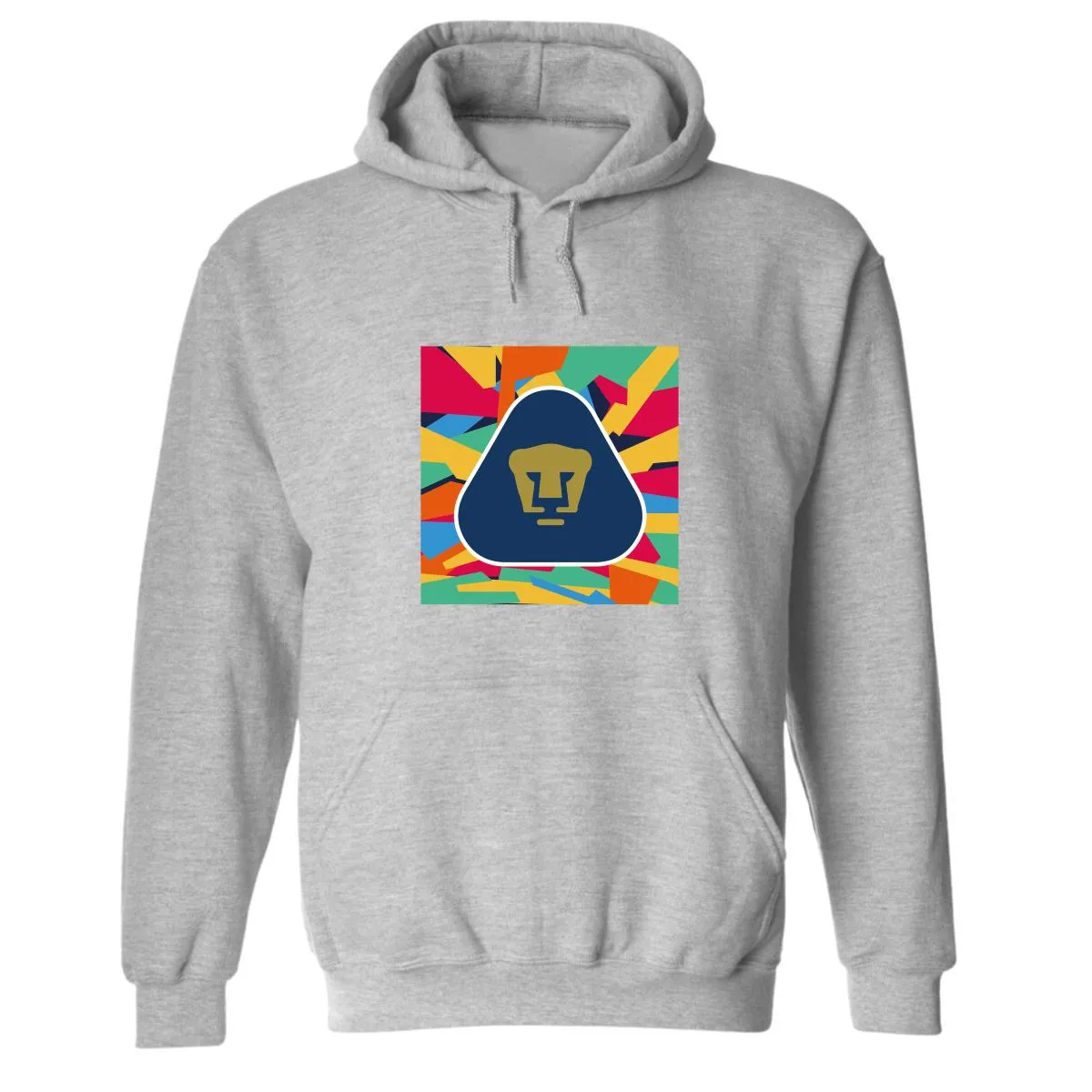 Sudadera Mujer Hoodie  Pumas UNAM Logo Multicolor