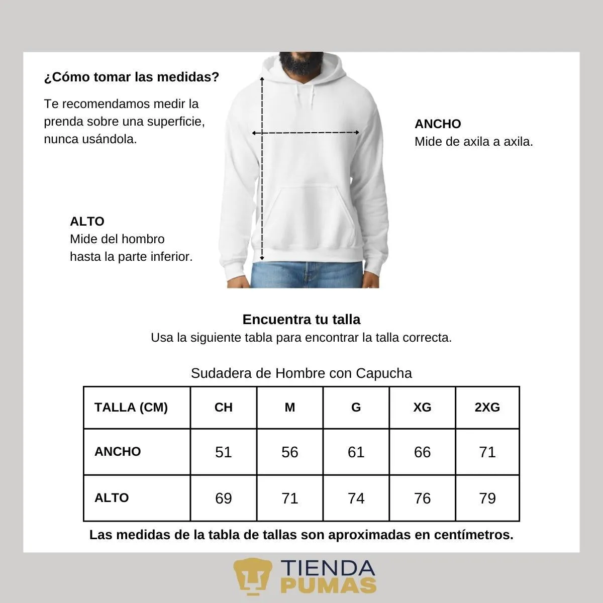 Sudadera para Hombre Hoodie Pumas UNAM Día de Muertos Nja