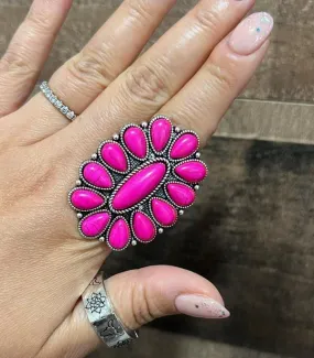 Summa Pink turquoise stone RING