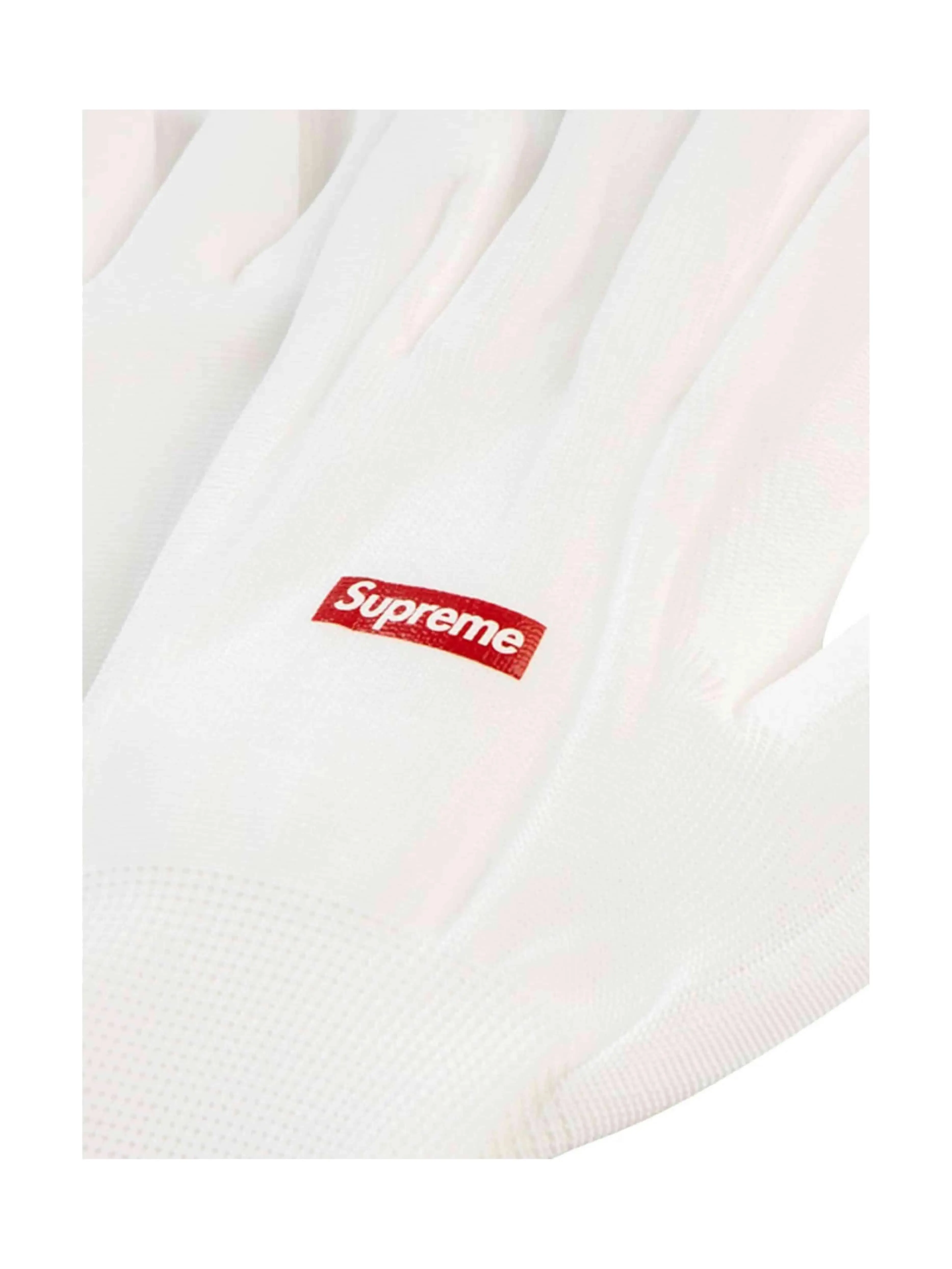 Supreme Rubberized Gloves White Red (FW20)