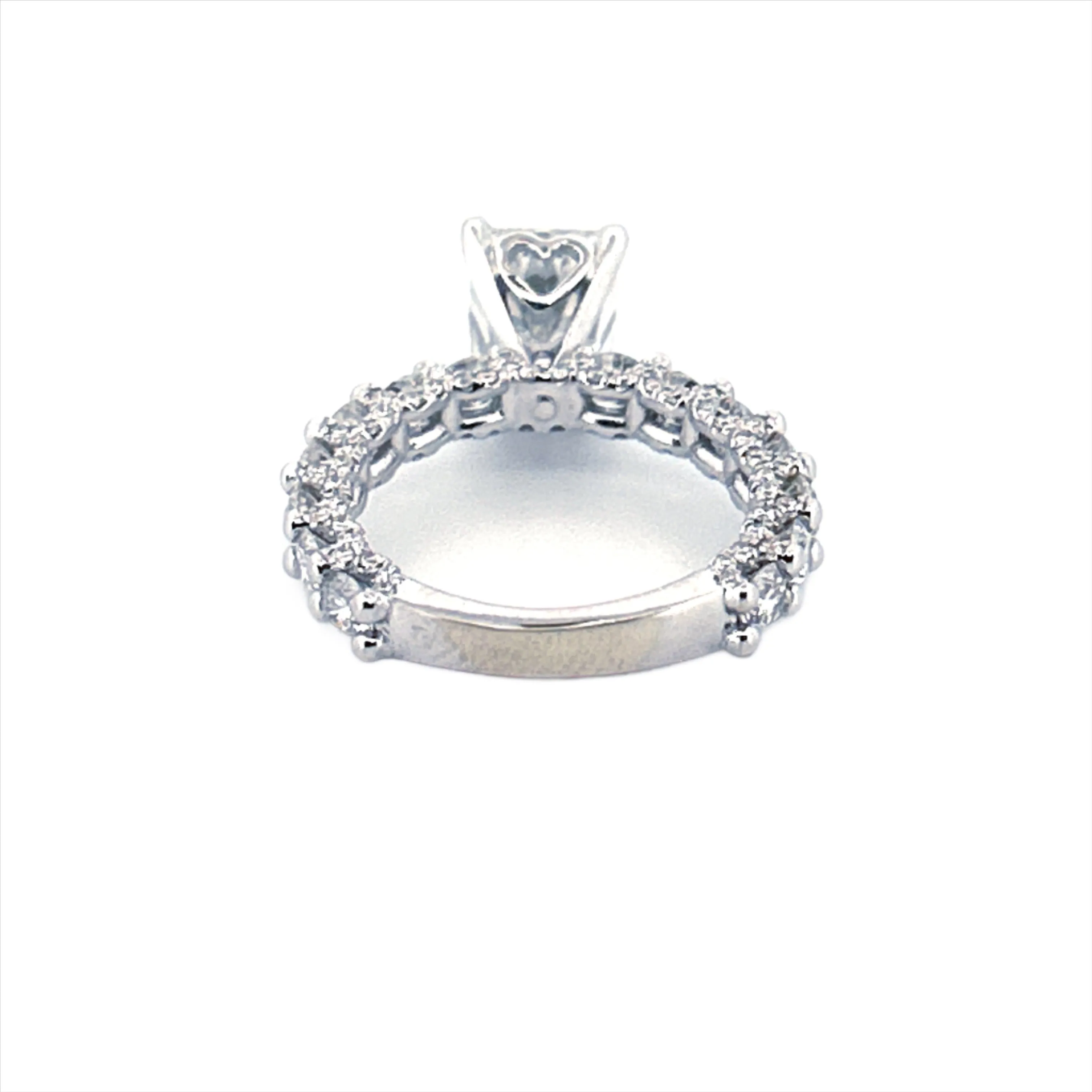 The Giselle Lab Grown Diamond Engagement Ring w/ 2 Carat Lab Grown Radiant Center stone