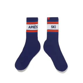 The Women's Ribbed Après Ski Sock - Navy