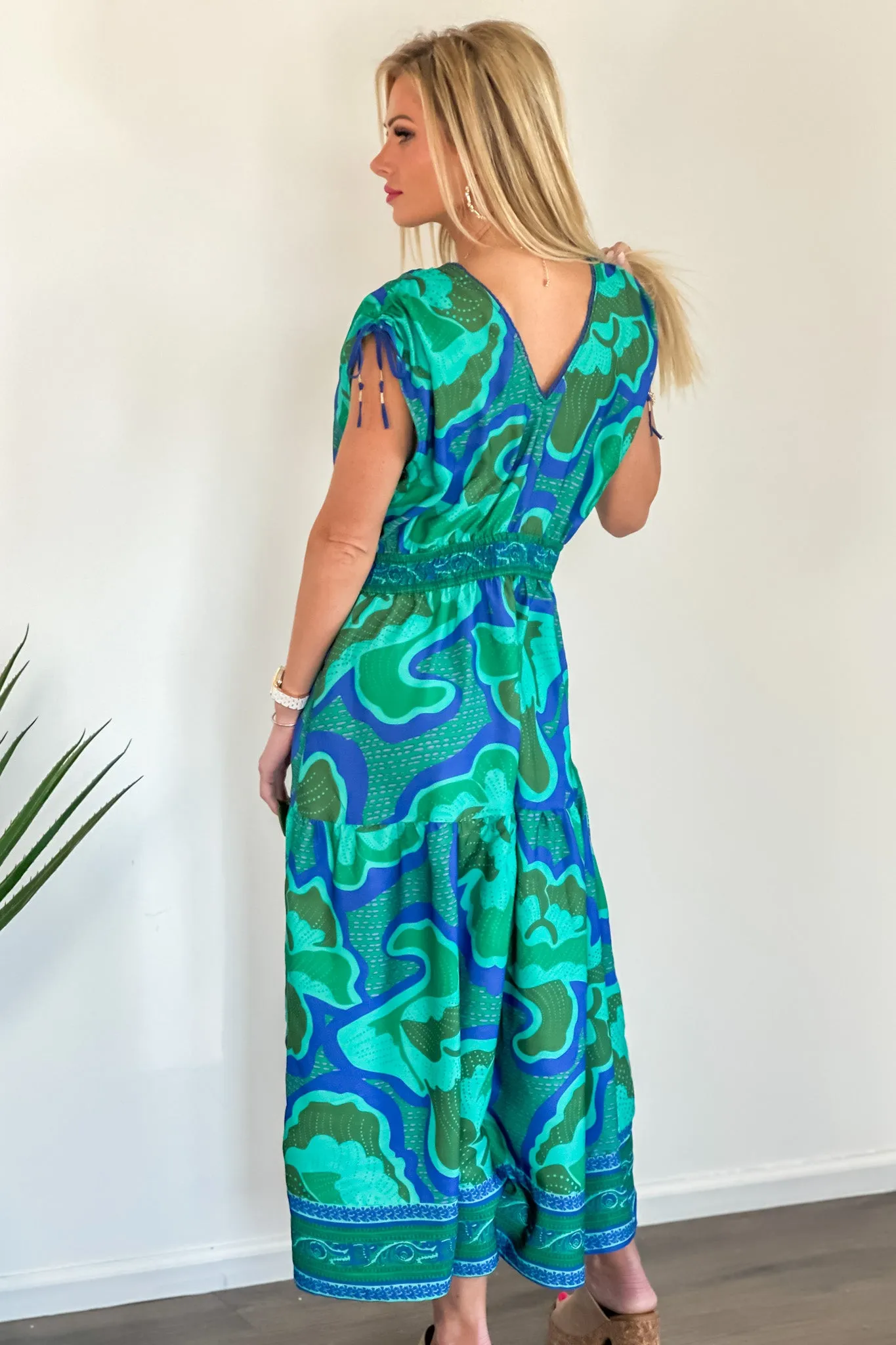 Tribal Costa Border Print Maxi Dress : Jademist