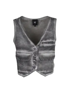 TRINE vest with cold-dye look - kit