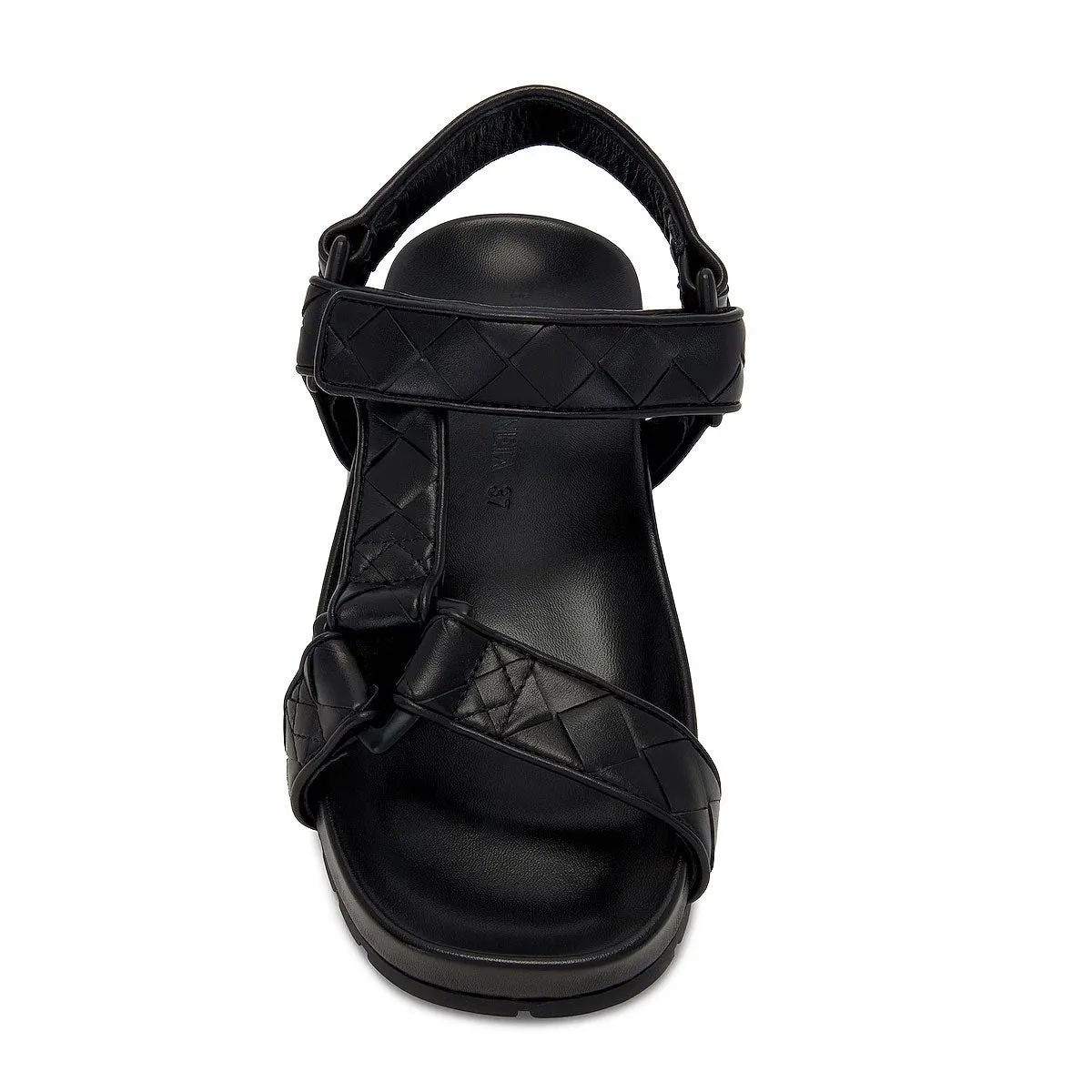 Trip Woven Sandal, Black