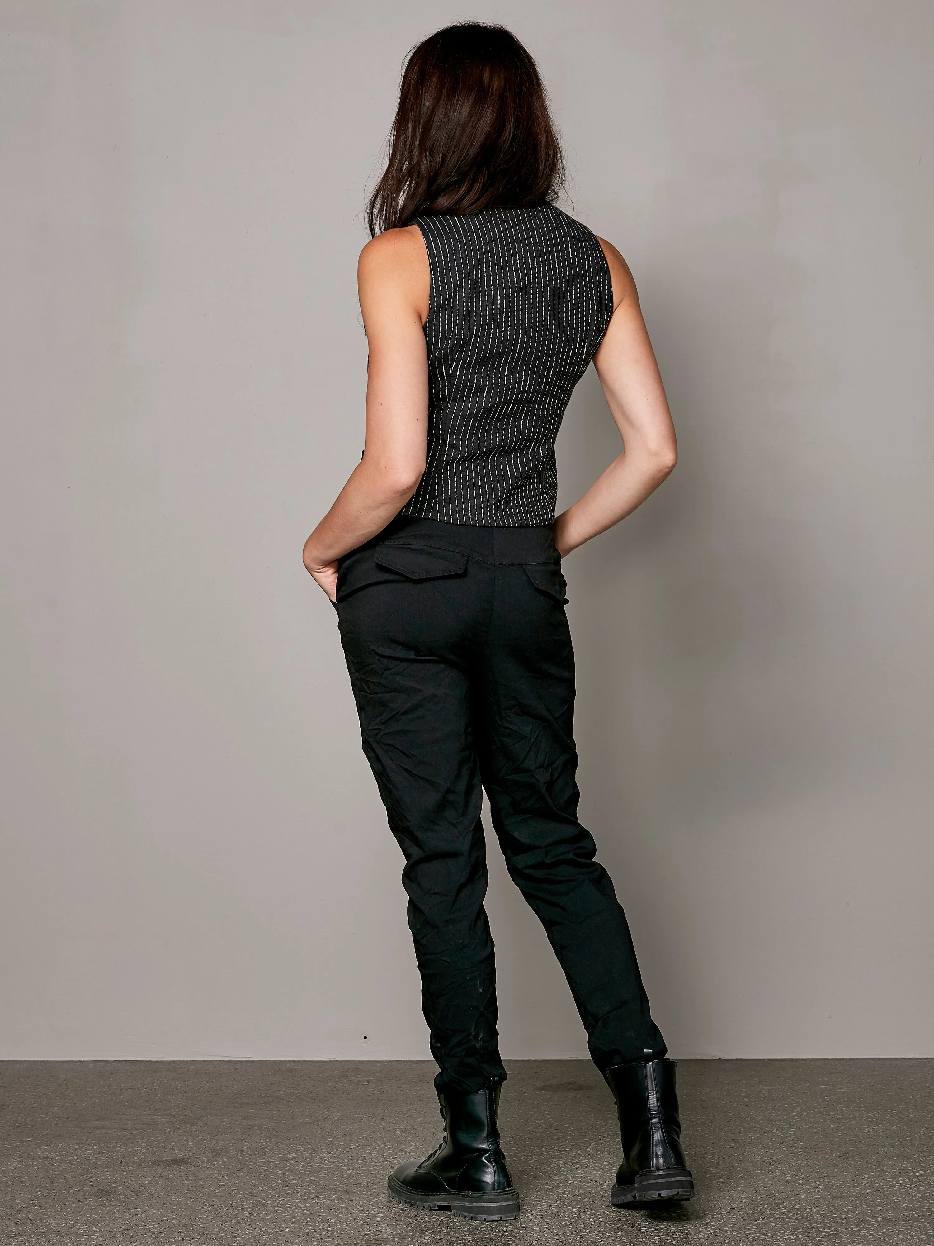 VALBORG vest - Black mix