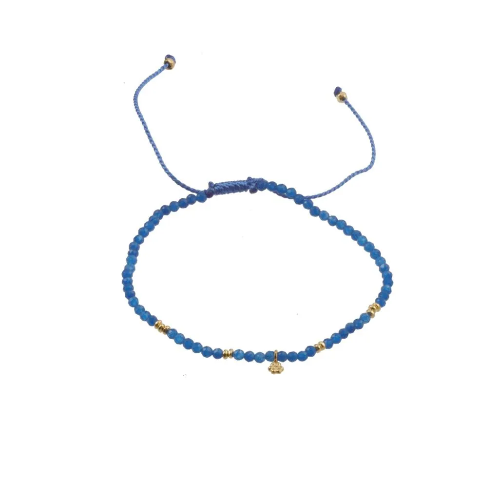 Vama | Neel Bracelet | Metal-Sterling Silver | Stone: Blue Pearl| Finish-Shiny