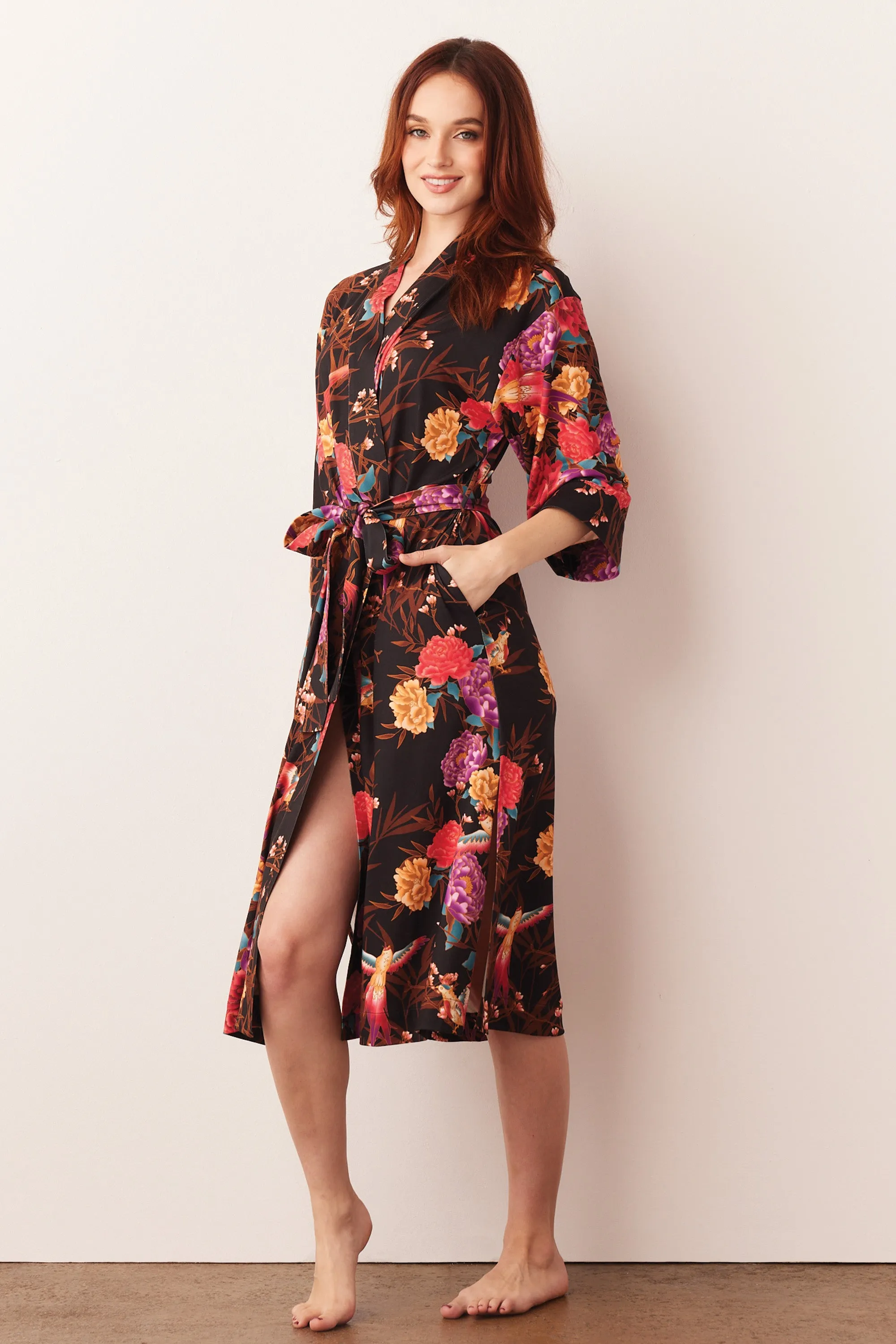 Vera Midi Robe | Twilight Garden