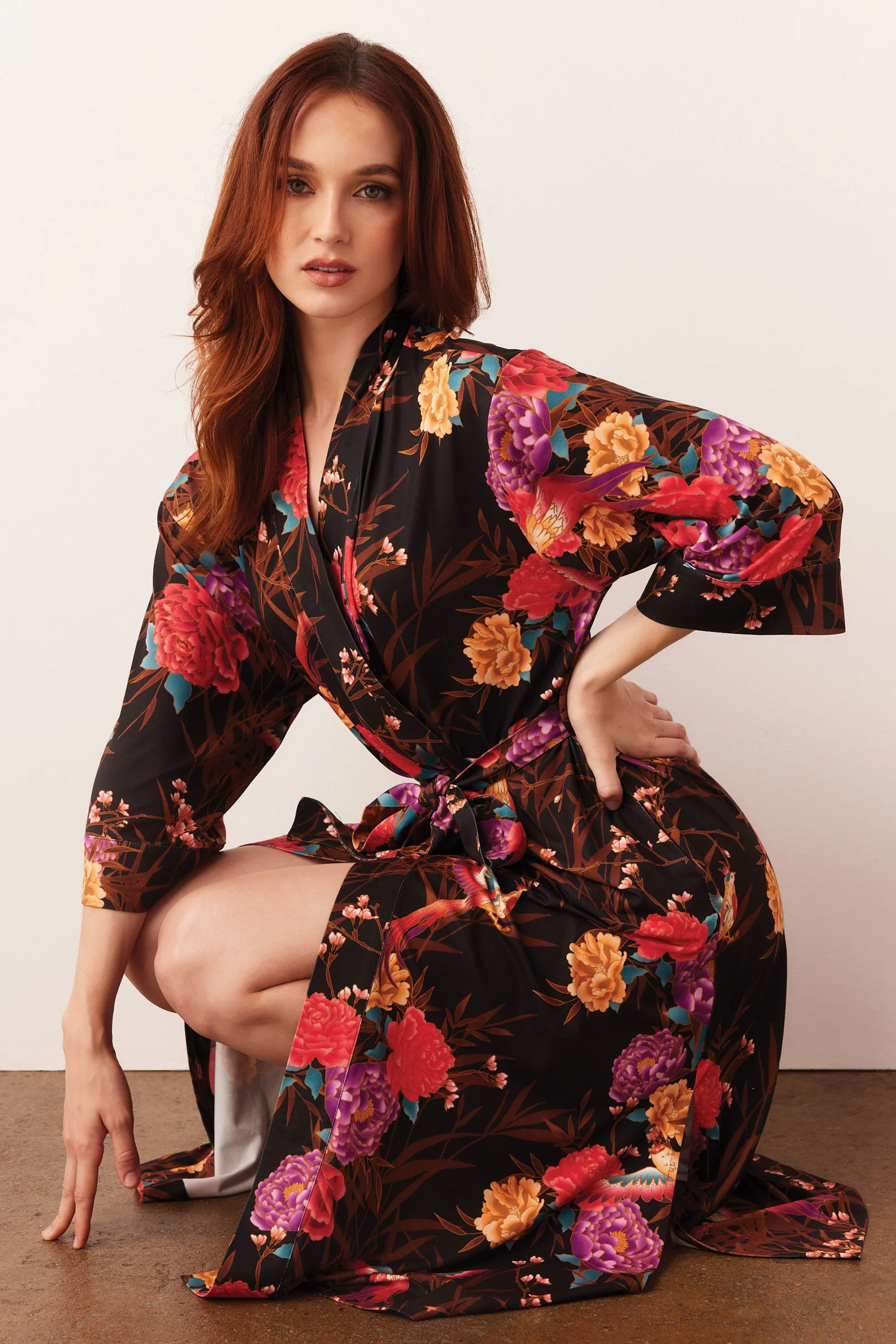 Vera Midi Robe | Twilight Garden