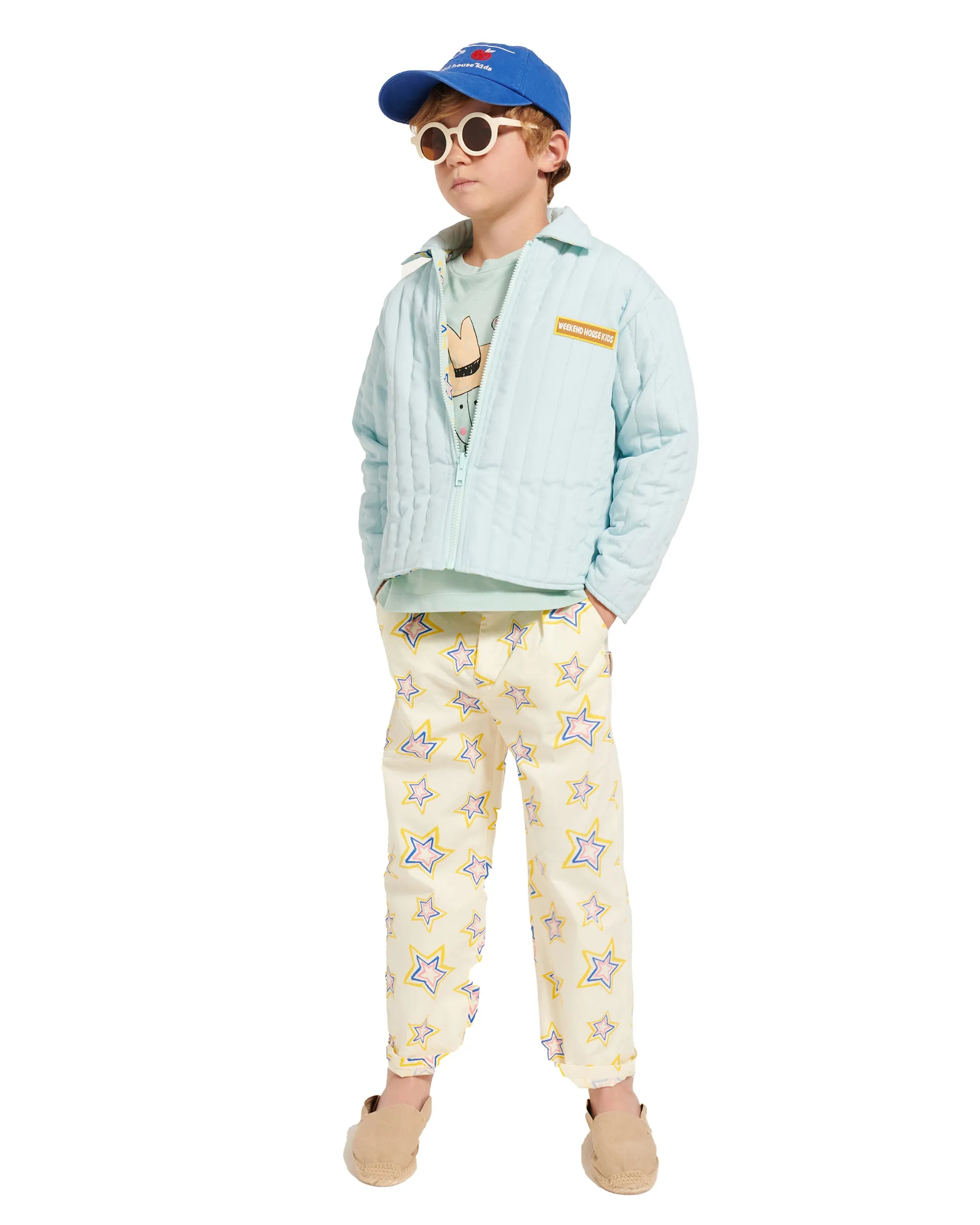 WEEKEND HOUSE KIDS Things I Like STARS ALL OVER REVERSIBLE LIGHT PADDED JACKET