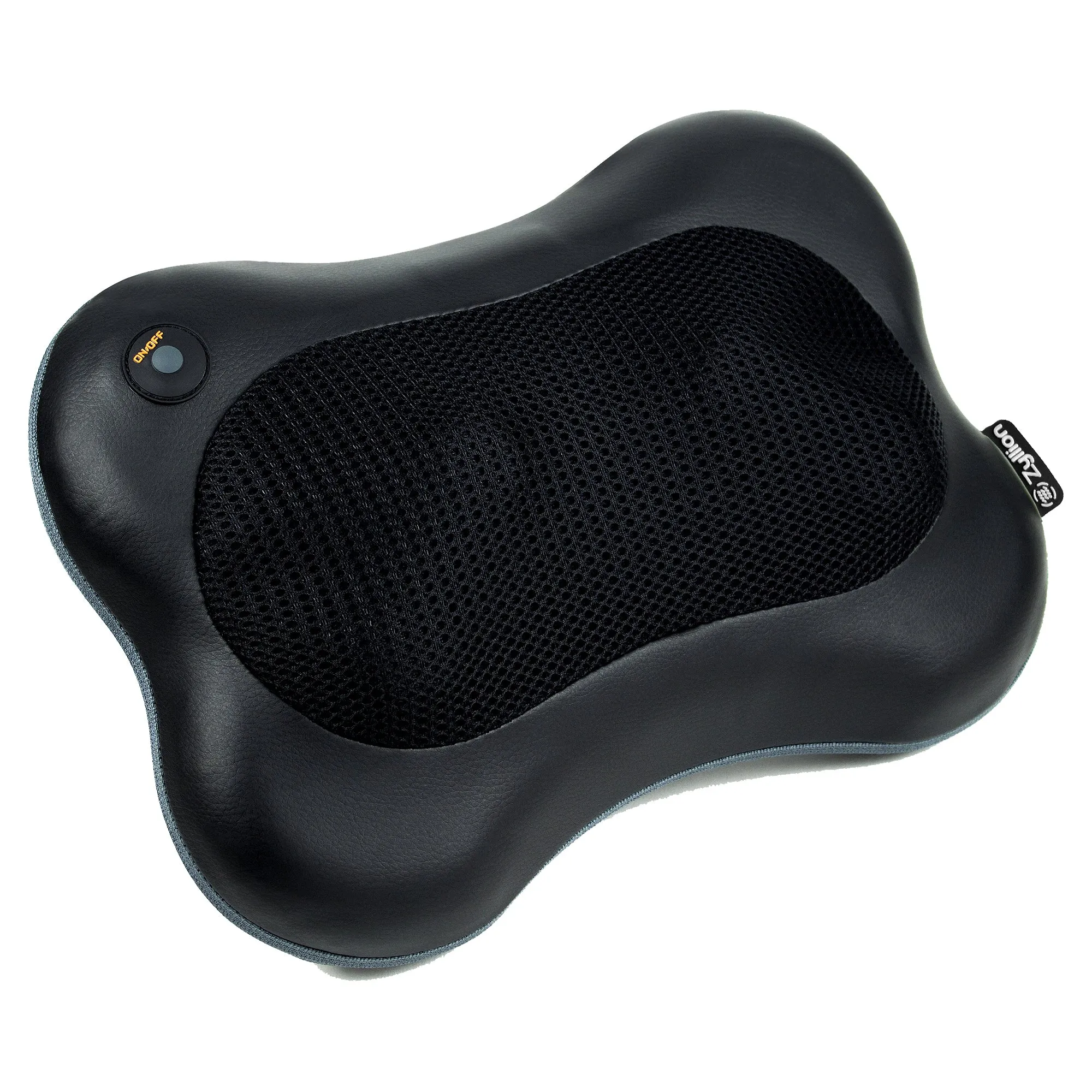 Zyllion Rechargeable Shiatsu Back and Neck Massager Pillow with Heat (ZMA-13RB)