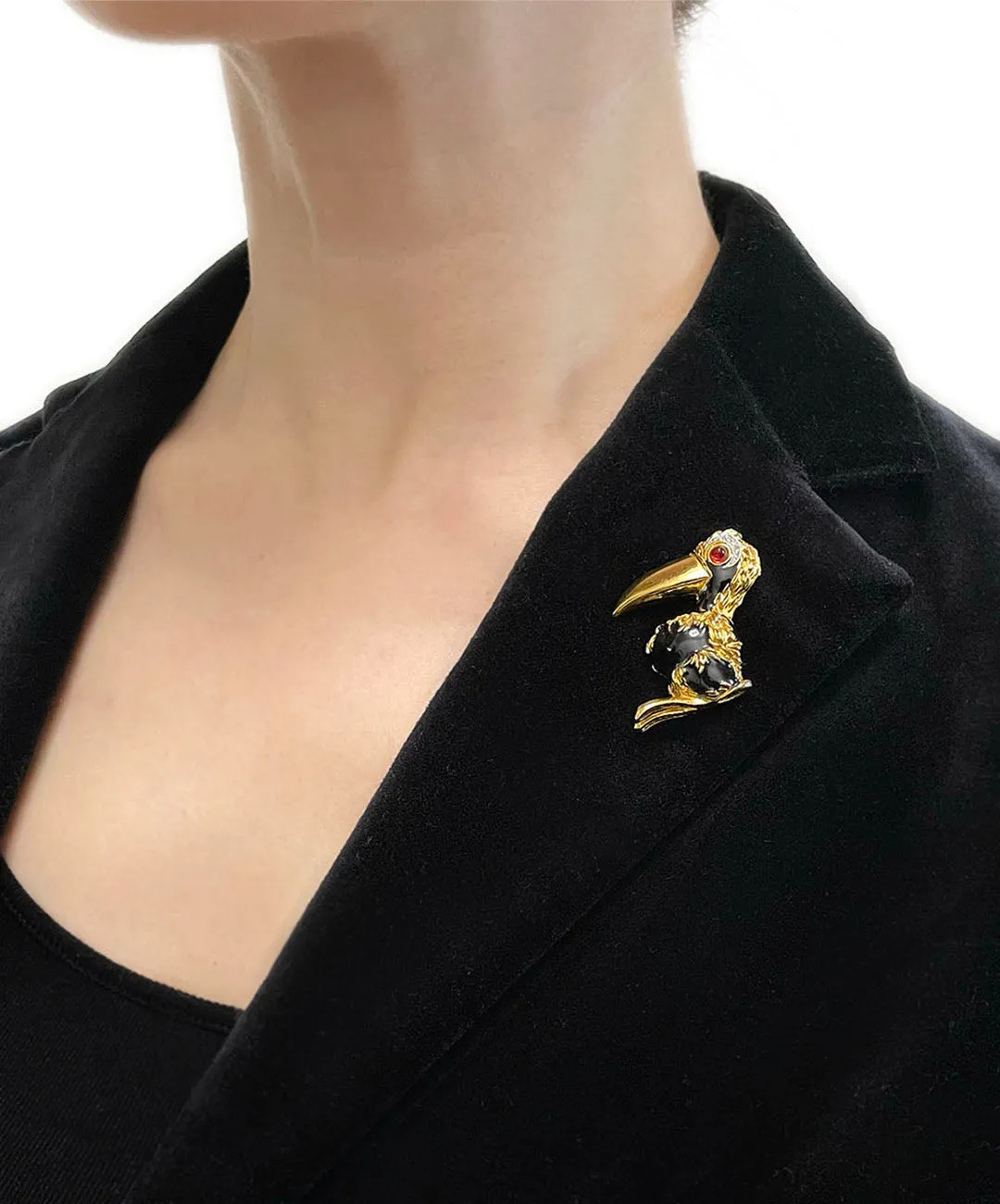 【チェコ買付】ヴィンテージ D'ORLAN バード ブローチ/Vintage D'ORLAN Bird Brooch