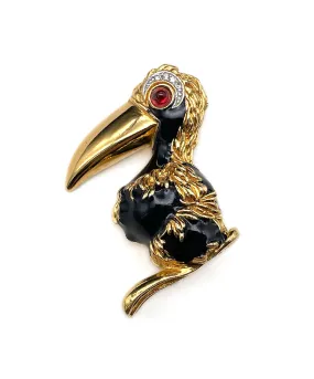 【チェコ買付】ヴィンテージ D'ORLAN バード ブローチ/Vintage D'ORLAN Bird Brooch