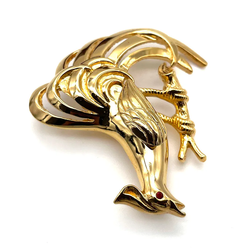 【フランス輸入】ヴィンテージ SPHINX バード ブローチ/Vintage SPHINX Bird Brooch